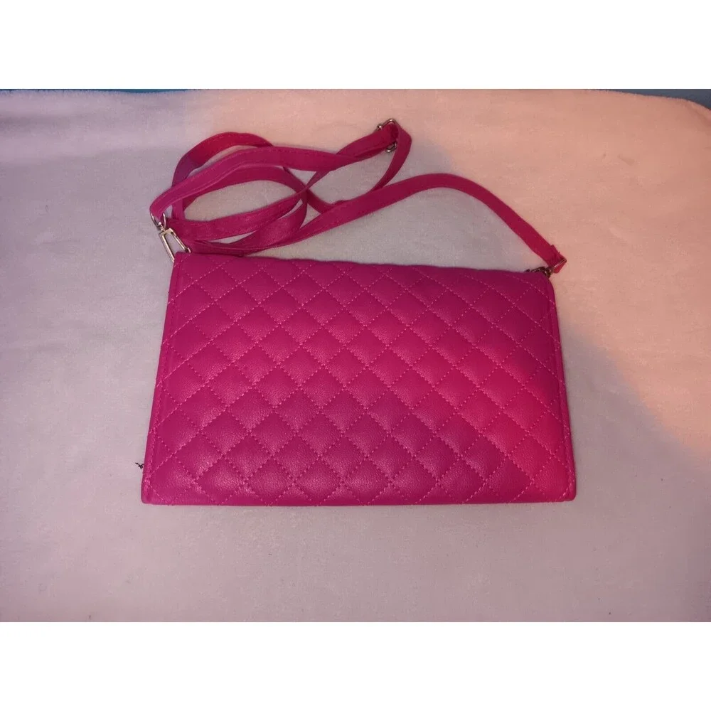 Just Be Women’s Ladies Purse Shoulder Bag Small Pink Pocketbook New